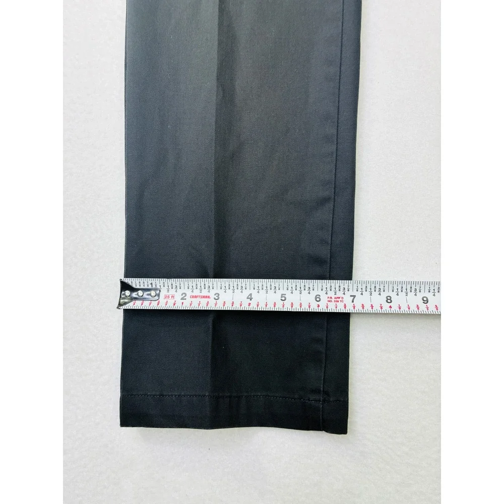 Dockers Flex Comfort Slim Fit Chinos Mens Black Flat Front Trousers 30x28